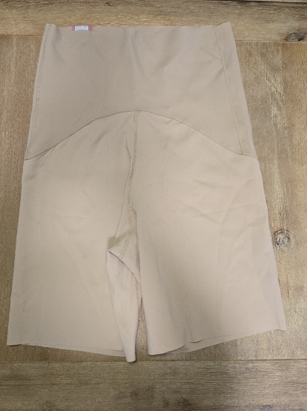Cacique Cream High-Waist Shaping Shorts